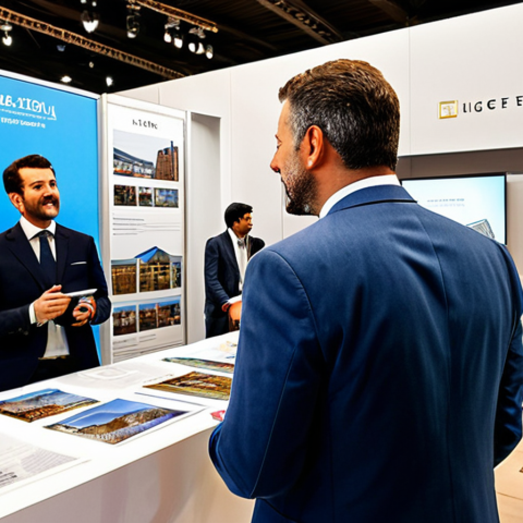 Networking at a Real Estate Fair**

"A bustling real estate fair in Milan. Focus on two smartly dressed *agenti immobiliari*, engaging in a lively conversation near a booth showcasing luxury apartments. One is gesturing enthusiastically, the other listening intently.  The booth is adorned with elegant brochures and a digital display showing stylish interiors.  Bright, professional photography, warm lighting, perfect anatomy, well-formed hands, natural pose, safe for work, appropriate content, fully clothed, professional, family-friendly."

**