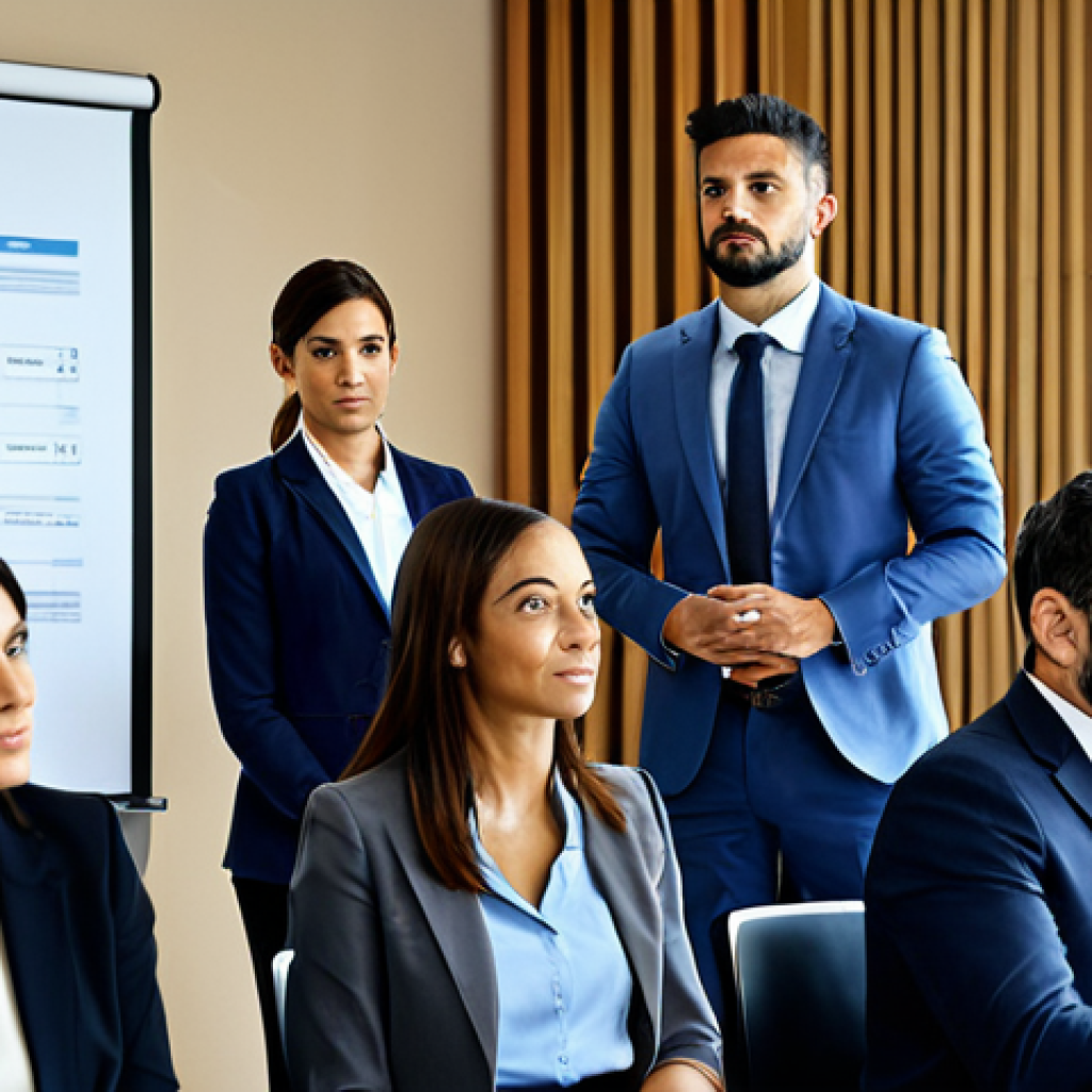 **

"A group of diverse real estate agents, fully clothed in professional business attire, participating in a training seminar on Italian property law. Modern conference room setting, clear presentation slides visible in the background. Safe for work, appropriate content, perfect anatomy, correct proportions, professional setting, family-friendly."

**