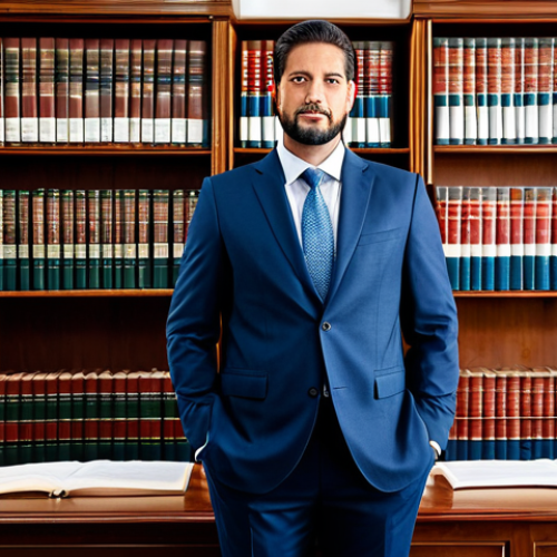 공인중개사 시험 준비 단계별 체크리스트 - Real Estate Law Professional**

A professional lawyer in a modest suit stands in front of a bookcase...