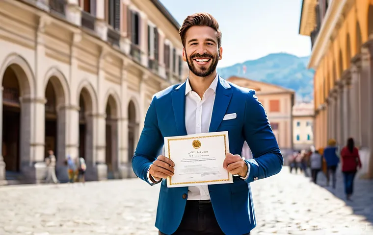 공인중개사 시험 준비 단계별 전략 - **Prompt 2: Professional Italian Real Estate Consultation**
    "A confident and impeccably dressed ...