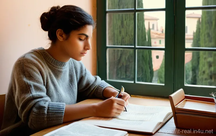 공인중개사 시험 준비를 위한 플래너 사용법 - **Prompt 1: The Determined Navigator**
A focused young adult, of Italian ethnicity, in their lat...