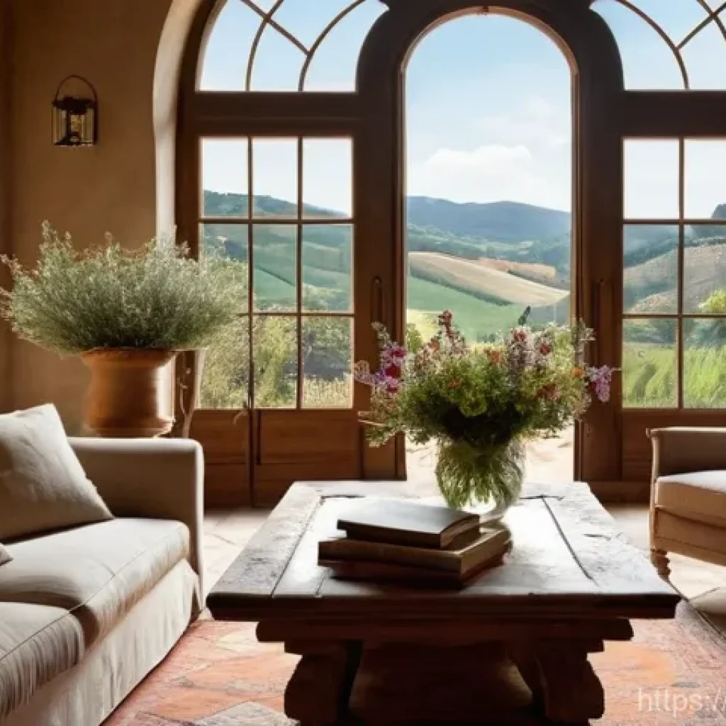 공인중개사 시험 후 창업 아이디어 공유 - **Prompt:** "A luxurious and tastefully restored interior of a historic Italian villa, perhaps in Tu...