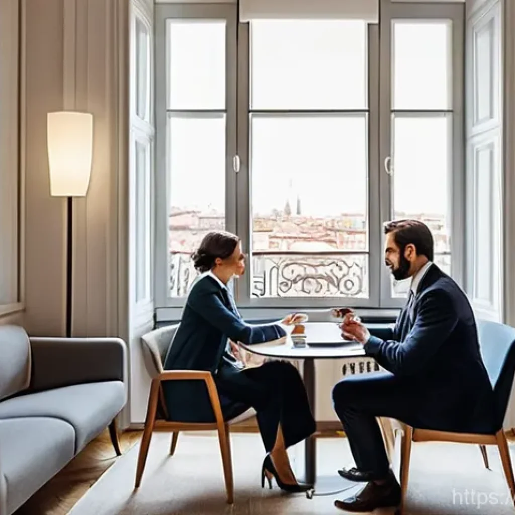 공인중개사와 부동산 시장 변화 사례 연구 - **Prompt:** "A warm and inviting scene in a modern Italian real estate agency office in Milan. A fri...