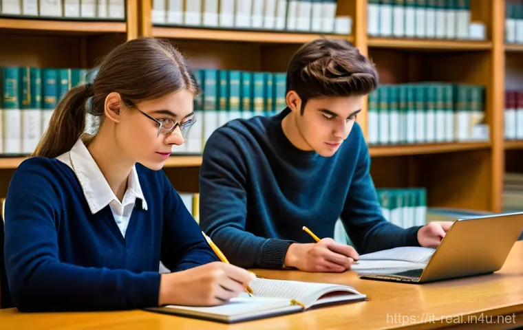 공인중개사 시험 대비 스터디 그룹 만들기 - **Prompt 1: Collaborative Study Session for Real Estate Exam**
    A diverse group of four young adu...