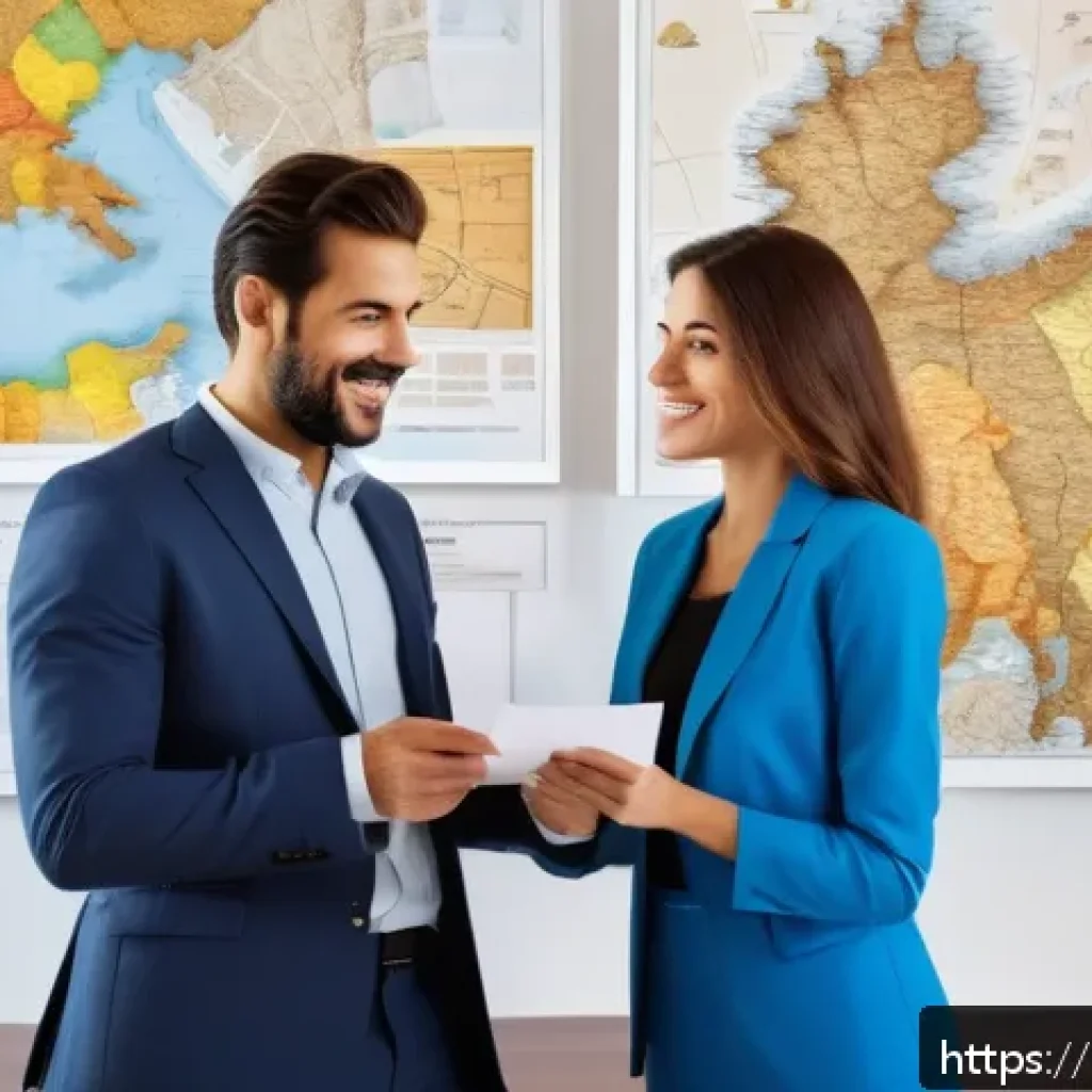 공인중개사 자격증과 지역 사회에서의 활용성 - A professional Italian real estate agent in a modern office environment, wearing smart business atti...