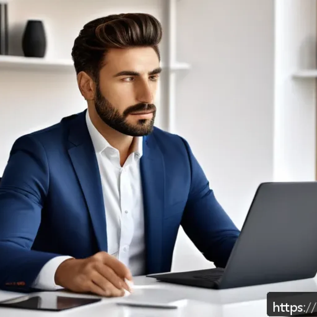 공인중개사 자격증을 활용한 부동산 리서치 - A professional Italian real estate agent updating a sleek, modern digital profile on a laptop, surro...