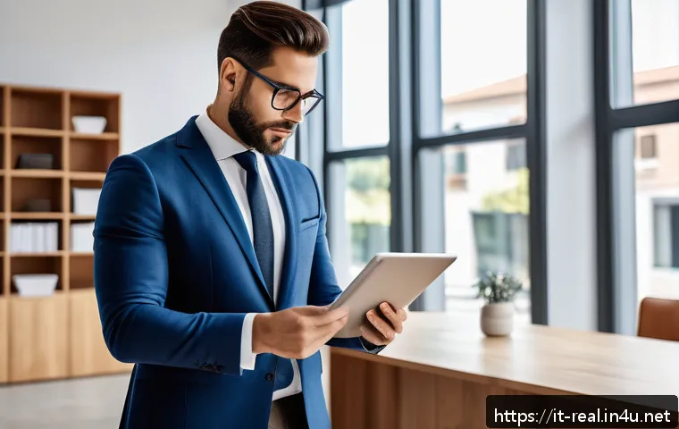 공인중개사 자격증의 실질적 가치 평가 - A professional real estate agent in a modern Italian office environment, dressed in smart business a...